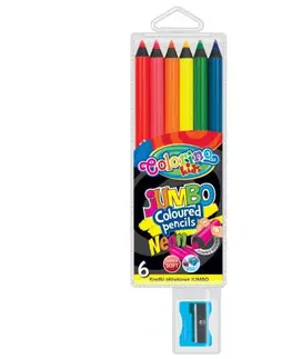 Hračky PATIO - Colorino pastelky Jumbo Neon 6 barev