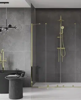 Sprchové kouty MEXEN/S Velar Duo posuvné sprchové dveře 170, transparent, złote 871-170-000-02-50