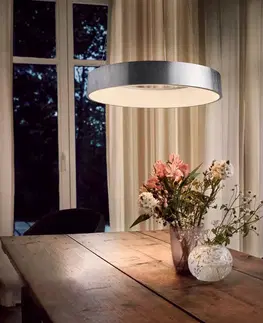 Inteligentní lustry LEDVANCE SMART+ LEDVANCE SUN@Home Kruhové LED závěsné světlo stříbrné