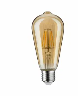 LED žárovky PAULMANN LED žárovka ST64 6,5 W E27 zlatá zlaté světlo 287.17