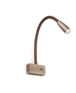 LED bodová svítidla FARO LEAD nástěnná lampa na čtení, bronzová