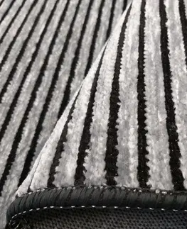 Moderní koberce Koberec v šedé barvě s protiskluzovou vrstvou