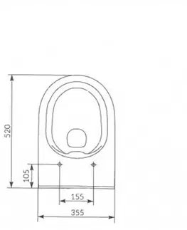 WC sedátka LAUFEN Rámový podomítkový modul CW1 SET s chromovým tlačítkem + WC CERSANIT CLEANON CREA OVÁL + SEDÁTKO H8946600000001CR CR1