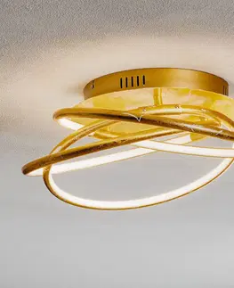 Stropní svítidla Globo Barna - LED stropní svítidlo ve zlatém designu