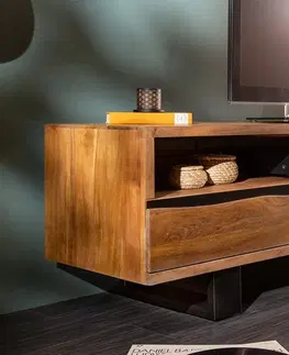 TV stolky LuxD Designový TV stolek Massive Honey 160 cm akácie