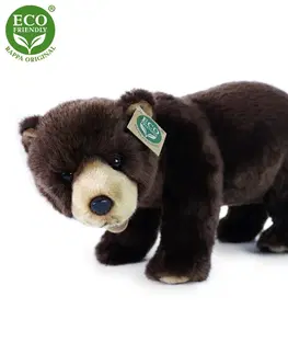 Hračky RAPPA - Plyšový medvěd hnědý stojící 40 cm ECO-FRIENDLY