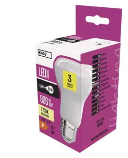 LED žárovky EMOS LED žárovka Classic R63 8,8W E27 teplá bílá 1525733211 ZQ7140