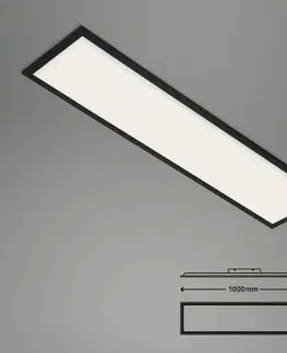 Chytré osvětlení BRILONER CCT svítidlo LED panel, 100 cm, 28 W, 3000 lm, černá BRILO 7385-015