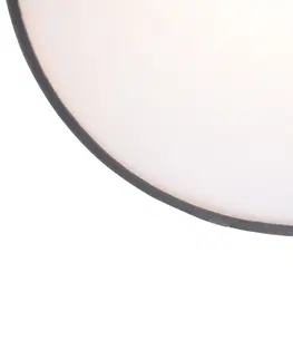 Stropni svitidla Moderní stropní svítidlo šedé 40 cm se zlatým vnitřkem - Buben