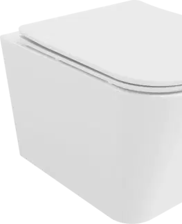 Kompletní WC sady Závěsný WC set MEXEN TEO 34,5 cm s prkénkem SLIM bílý lesk