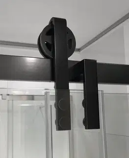 Sprchové kouty GELCO VOLCANO BLACK Sprchové dveře do niky 1800, čiré sklo, GV1418 GV1418