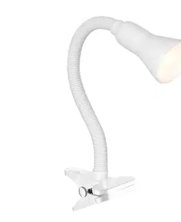 Lampy Searchlight Searchlight EU4122WH - Stolní lampa DESK 1xE14/7W/230V 