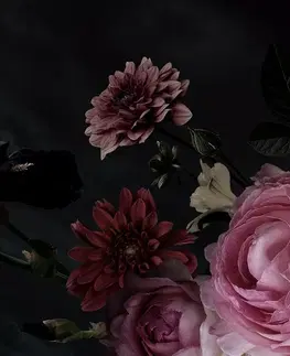 Tapety květiny Fototapeta kytice květin v detailním záběru
