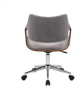 Kancelářské židle HALMAR Kancelářská židle Colin ořech/šedá