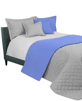 Jednobarevné přehozy na postel Světle šedý přehoz na manželskou postel 220 x 240 cm