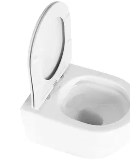 Kompletní WC sady Závěsná WC mísa REA Olivier bílá