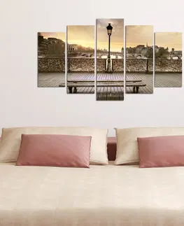 Obrazy Hanah Home Vícedílný obraz Lampa 110x60 cm