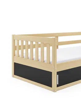 Dětské pokoje Expedo Dětská postel BENEDIS, 80x160, borovice/černá