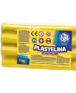 Hračky ASTRA - Plastelína 1kg Žlutá, 303111002