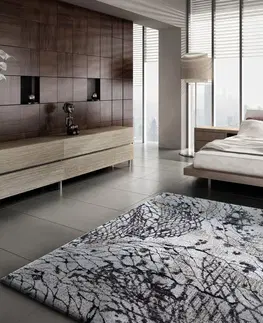 Moderní koberce Hnědý koberec s exkluzivním vzorem Šířka: 120 cm | Délka: 170 cm