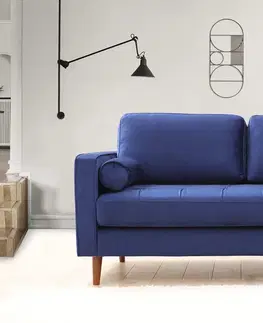 Pohovky a gauče Pohovka ROME dvoumístná modrá