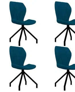 Židle Jídelní židle 4 ks umělá kůže Dekorhome Šedá