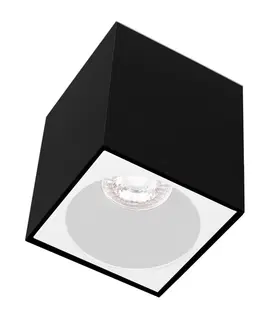 Moderní bodová svítidla CENTURY ESSENZA přisazené svítidlo SQ GU10 černá/bílá 96mm