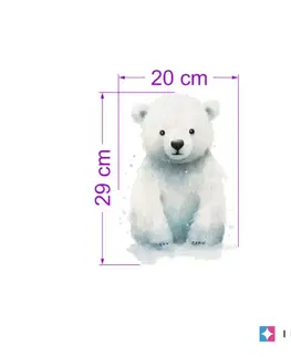 Samolepky na zeď Malý lední medvěd - Samolepka se zvířátkem