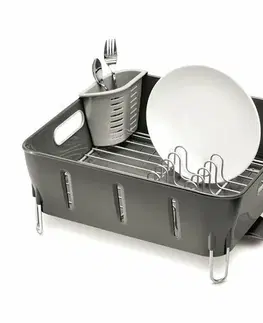 Odkapávače nádobí Simplehuman Odkapávač na nádobí Compact, šedá