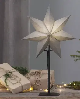 Vánoční světelná hvězda STAR TRADING Stojící hvězda Ozen 55 cm
