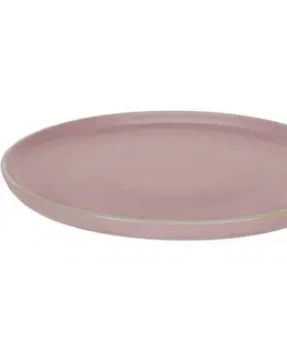 Talíře Kameninový dezertní talíř Magnus, 21 cm, růžová