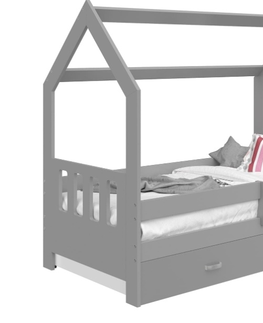 Postele Dětská postel SPECIOSA D3C 80x160, šedá