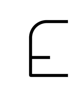 Designová nástěnná svítidla Artemide Alphabet of Light - velké písmeno E 1201E00A