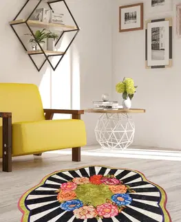Koberce a koberečky Conceptum Hypnose Kulatý koberec Loan 100 cm vícebarevný