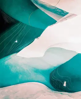 Samolepící tapety Samolepící tapeta abstrakce modré laguny