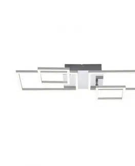 Designová stropní svítidla LEUCHTEN DIREKT is JUST LIGHT LED stropní svítidlo, barva ocel, moderní teplá bílá, design 3000K 14030-55