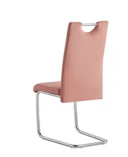 Židle Jídelní židle ABIRA NEW Tempo Kondela Růžová