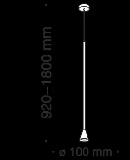 Designová závěsná svítidla MAYTONI Závěsné svítidlo Arrow P064PL-01B