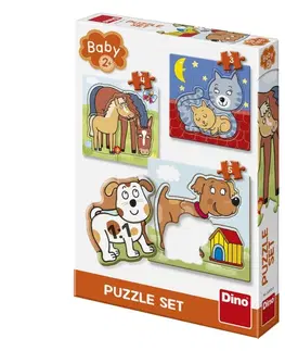Hračky puzzle DINO - Zvířátka 3-5 Baby Puzzle Set , Mix Produktů