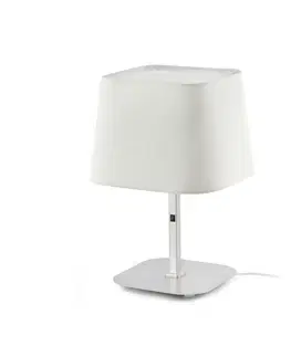 Designové stolní lampy FARO SWEET bílá a nikl stolní lampa