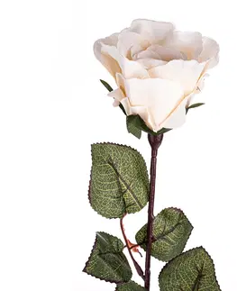 Květiny Umělá květina Růže velkokvětá 72 cm, bílá