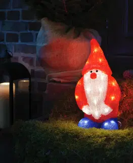 Venkovní vánoční figurky Konstsmide Christmas LED dekorace Santa Claus červená IP44 výška 36 cm