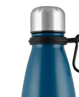 Termosky a termohrnky Altom Nerezová láhev na vodu s karabinkou 350 ml, námořnická modrá
