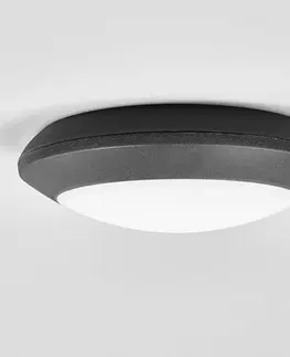 Venkovní stropní osvětlení Fumagalli LED venkovní stropní světlo Berta, černé, CCT