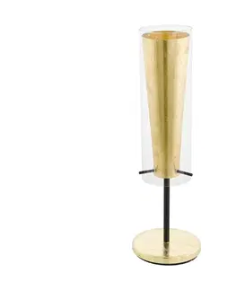 Lampy Eglo Eglo 97654 - Stolní lampa PINTO GOLD 1xE27/60W/230V 