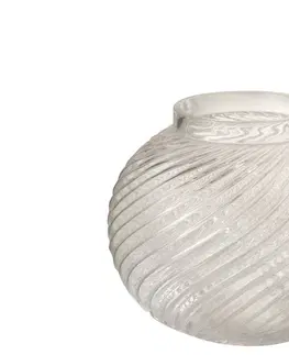 Dekorativní vázy Skleněná průhledná váza Stripes S - Ø 15*12,5 cm J-Line by Jolipa 3687