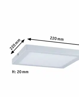 LED stropní svítidla Paulmann Atria LED Panel hranaté 20W bílá mat stmívatelné 708.70 P 70870