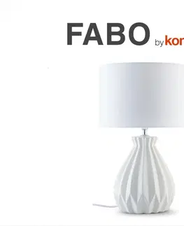 Svítidla Konsimo Stolní lampa FABO bílá
