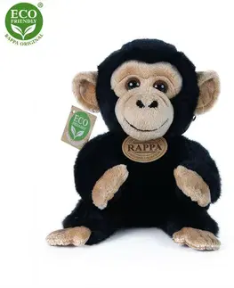 Plyšáci Rappa Plyšová opice Šimpanz sedící, 18 cm