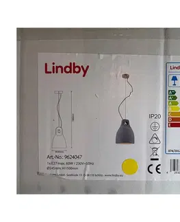 Svítidla Lindby Lindby - Lustr na lanku MORTON 1xE27/60W/230V 